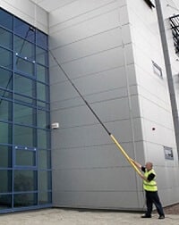 Water-fed pole window cleaning system
